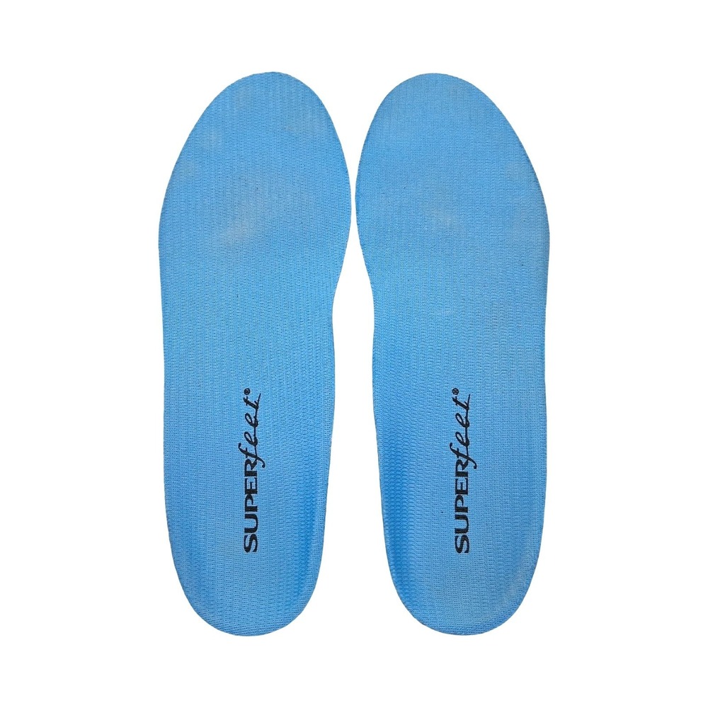 Superfeet Insoles Womens B 4.5-6 Blue Orthotic Arch Support Running Inserts